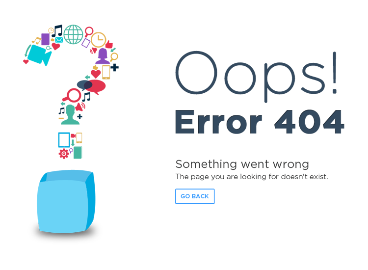 Oops error 404